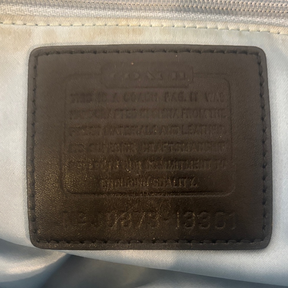 Coach Black Shoulder Bag with Silver Hardware - Picture 6 of 8
